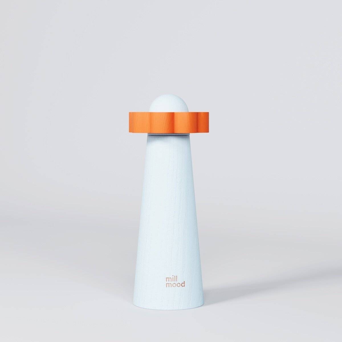 młynek do soli i pieprzu pomarańczowo niebieski