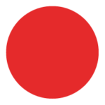 czerwony okrągły talerz na białym tle
